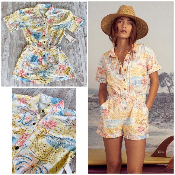 Billabong Pants - Billabong x Wrangler Cali Sun Romper